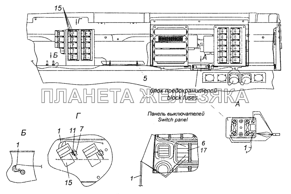 Схема печки камаз 43118