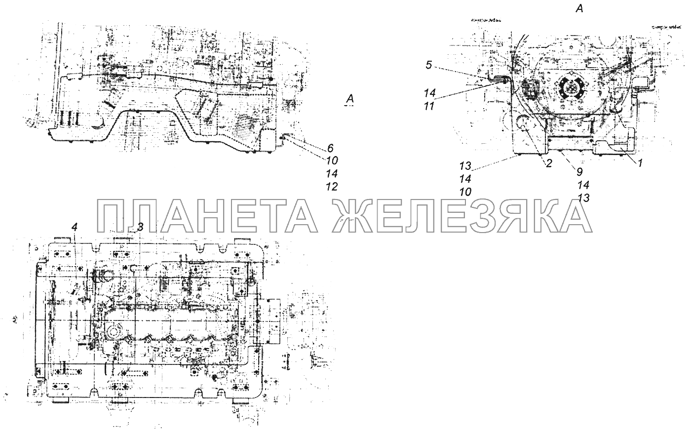 43255-1080010 Установка шумоизоляционного экрана силового агрегата нижнего КамАЗ-43255 (Евро-3)