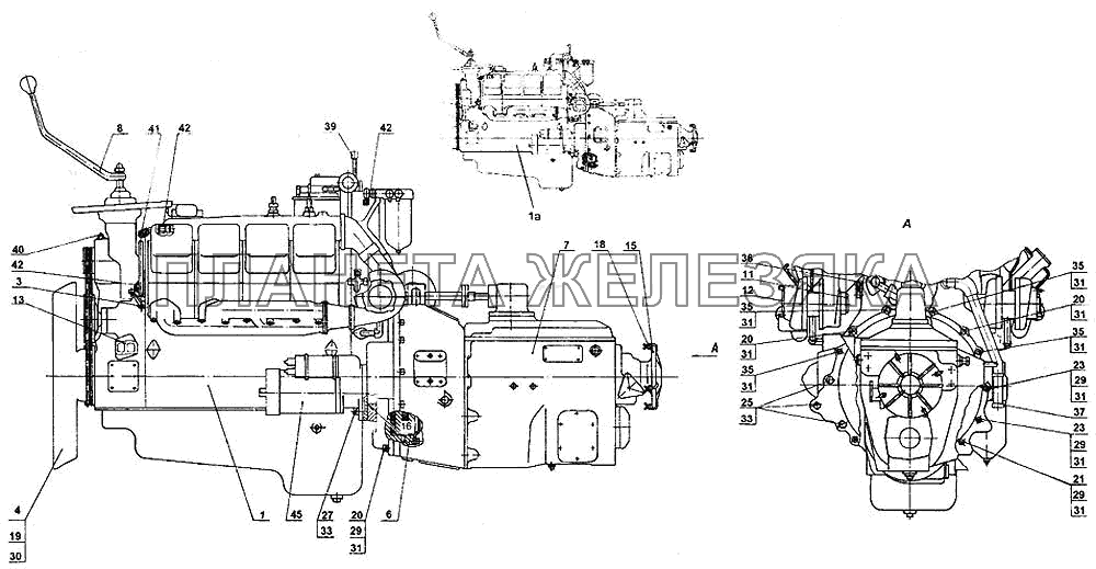 Силовой агрегат КамАЗ-4326