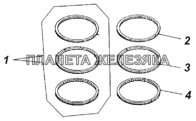 Комплекты для запасных частей КамАЗ-4326