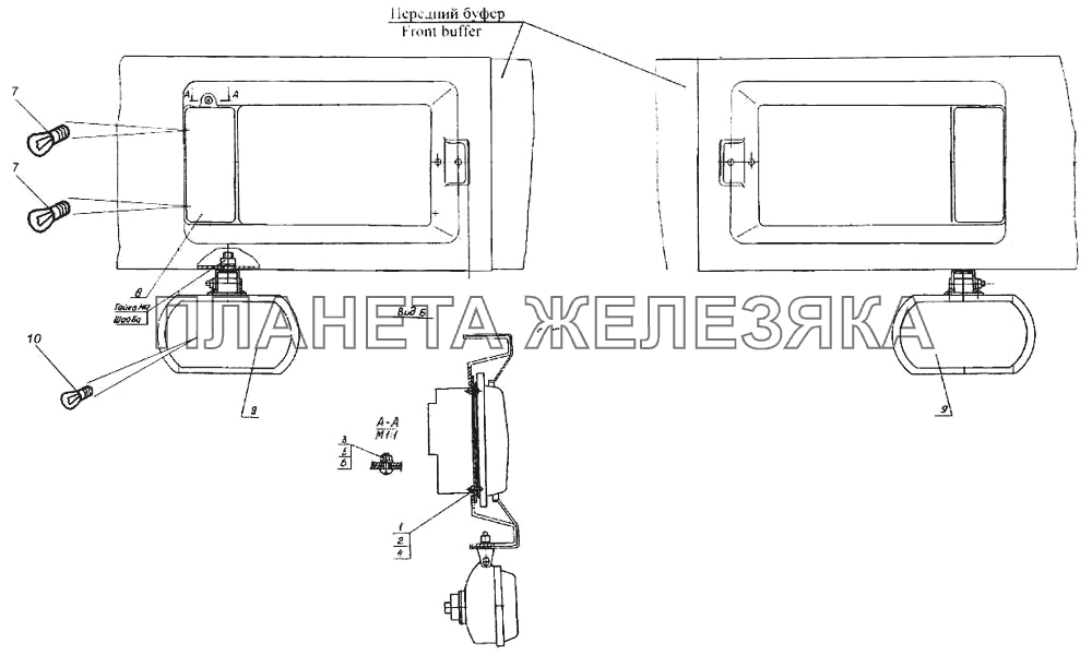 Фары и фонари передние КамАЗ-4326