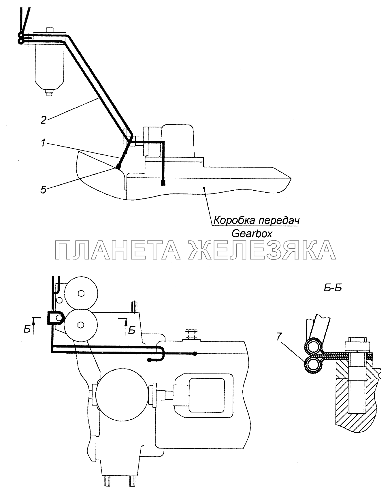 4326-1600300 Установка вентиляционных трубок коробки передач КамАЗ-43261 (Евро-1, 2)