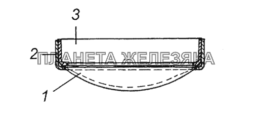 5320-1101087-10 Сетка выдвижной трубы в сборе КамАЗ-4350 (4х4)