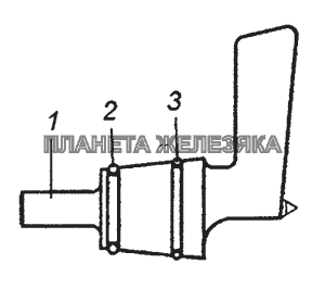 5410-1104162 Пробка распределительного топливного крана с кольцами в сборе КамАЗ-53504 (6х6)