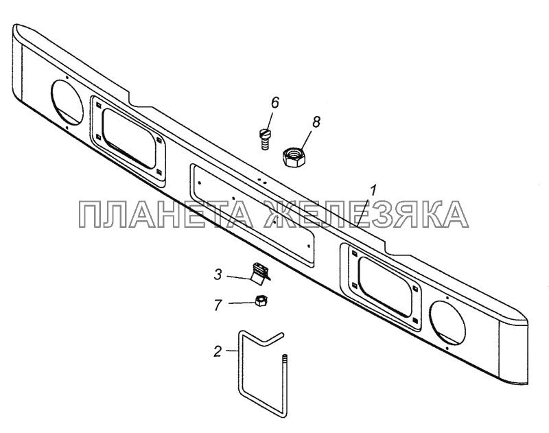 4310-2803010 Буфер передний КамАЗ-6450 8х8