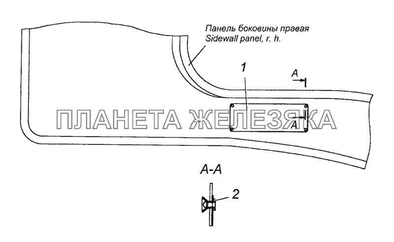 5320-3904001 Установка заводской таблички КамАЗ-6450 8х8