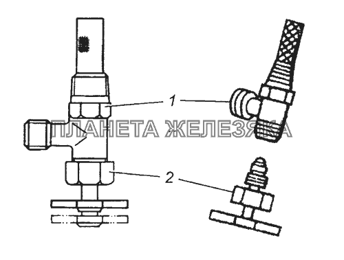 5320-1015384 Кран в сборе КамАЗ-6450 8х8