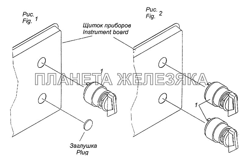 65228-3710002 Установка выключателя коробки отбора мощности КамАЗ-43502 (Евро 4)