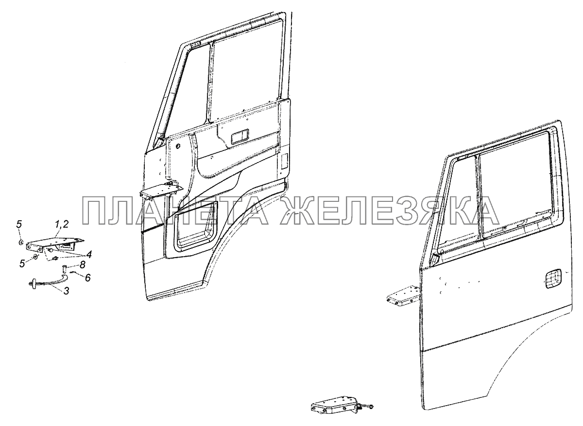 Дверная карта камаз 6520