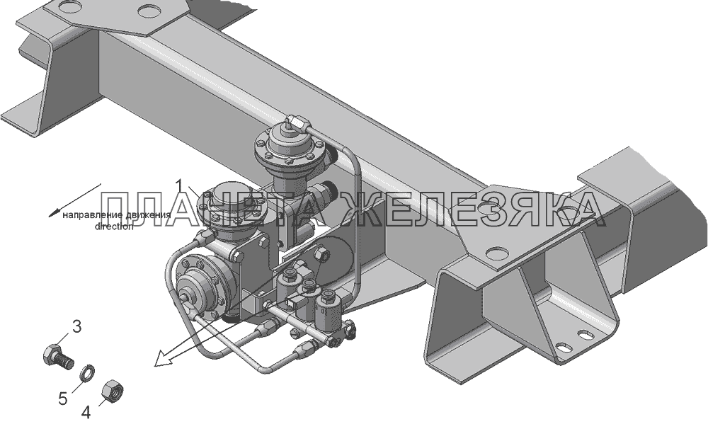 55102-8607001-20   Установка блока управления КамАЗ-45143