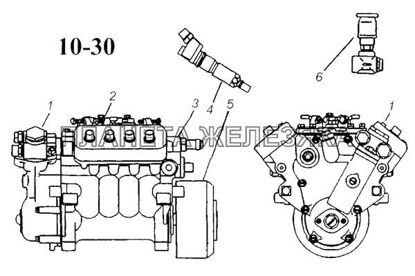 Система питания двигателя КамАЗ-5297