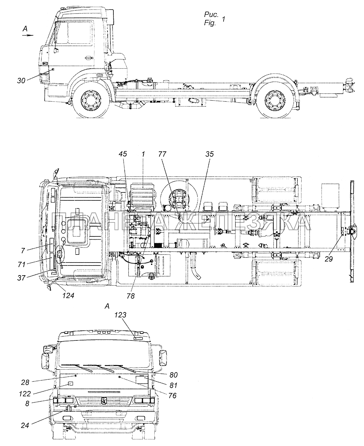 5308-3700001-21, 5308-3700001-22, 5308-3700001-23 Электрооборудование КамАЗ-5308 (Евро 4)