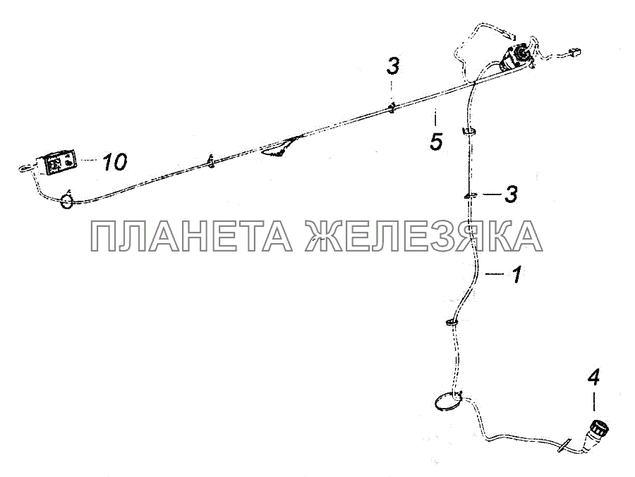 5308-3741001-20 Установка электрооборудования подогревателя КамАЗ-5308 (Евро 4)