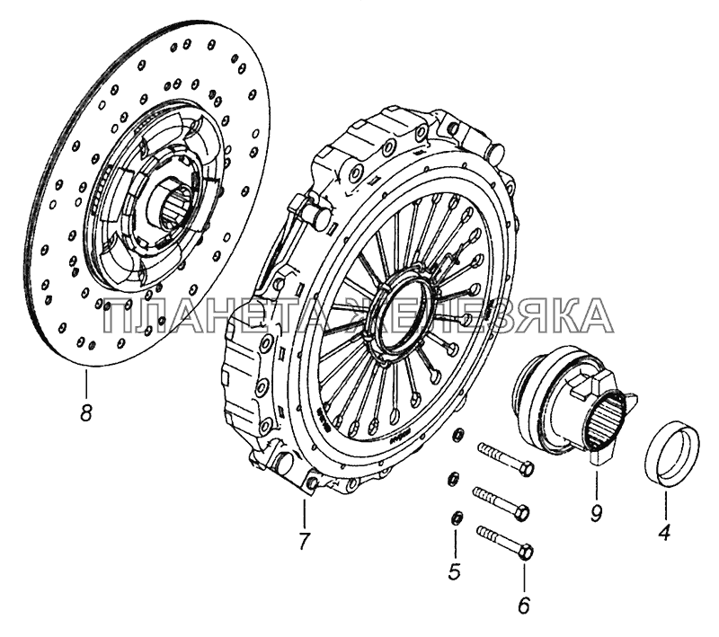 20.1600010 Сцепление КамАЗ-5308 (Евро 3)