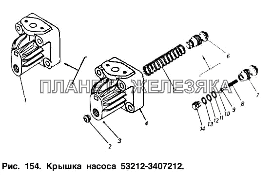 Крышка насоса КамАЗ-5410