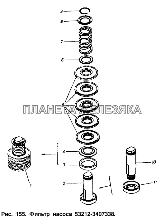 Фильтр насоса КамАЗ-54112