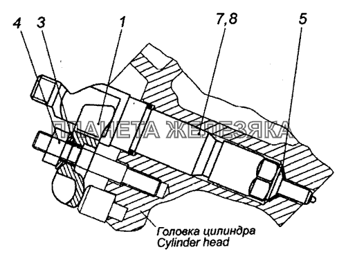 740.30-1112000-90 Установка форсунки КамАЗ-53229 (Евро 2)