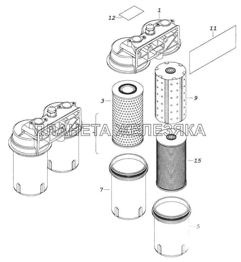 Фильтр очистки масла КамАЗ-5360