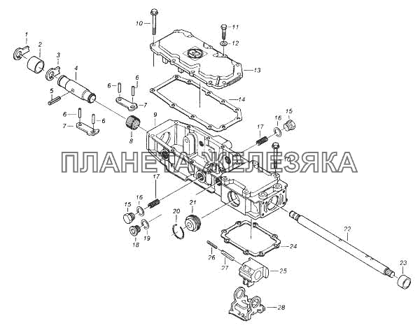 Механизм переключения передач КамАЗ-5460