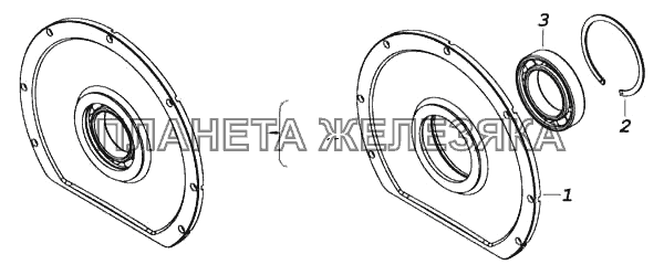 Корпус подшипника КамАЗ-5460 (каталог 2005 г.) Корпус подшипника КамАЗ-5460 (каталог 2005 г.)