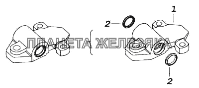 Ушко с втулкой и манжетами КамАЗ-5460 (каталог 2005 г.)