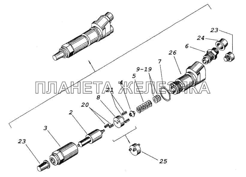 Форсунка КамАЗ-5460 (каталог 2005 г.)