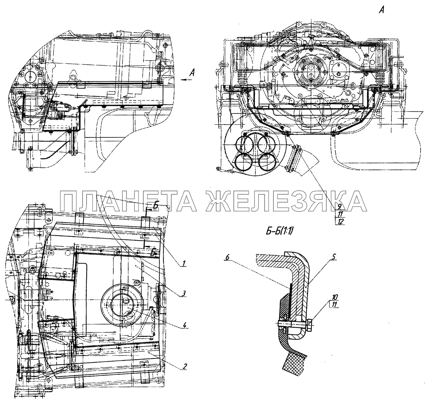 6460-1580004-63 Установка нижнего шумоизоляционного экрана КПП КамАЗ-6460 (Евро 3, 4) 6460-1580004-63 Установка нижнего шумоизоляционного экрана КПП КамАЗ-6460 (Евро 3, 4)