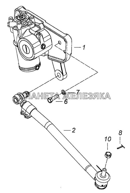 6520-3400012-40 Установка рулевого механизма КамАЗ-6460 (Евро 4)