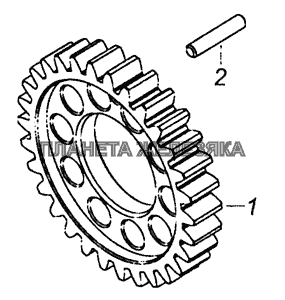 7406.1005031 Шестерня коленчатого вала КамАЗ-6460 (Евро 4)