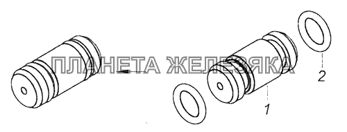 740.1003035 Втулка с кольцами КамАЗ-65111 (Евро 4)