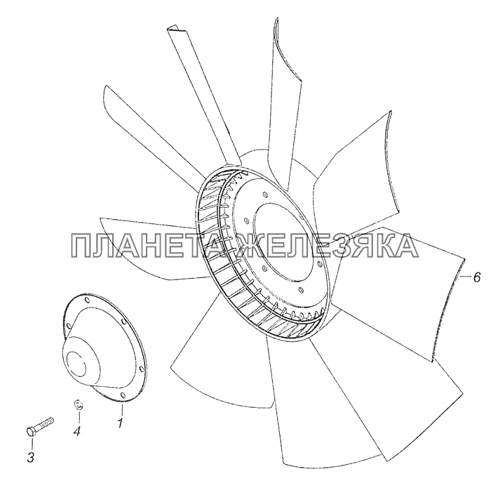 Вентилятор камаз евро 4
