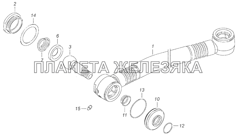 53205-3414010 Тяга сошки КамАЗ-65115, 65116 (Евро-4)