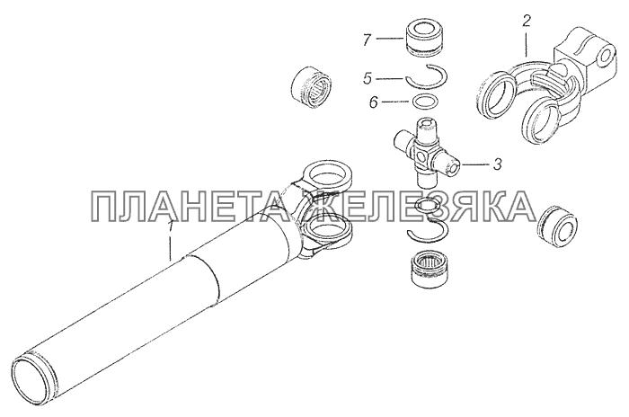 53205-3422014 Шарнир с втулкой КамАЗ-65115, 65116 (Евро-4)