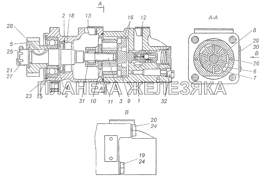 4310-3407201-02 Насос гидроусилителя руля КамАЗ-65115, 65116 (Евро-4)