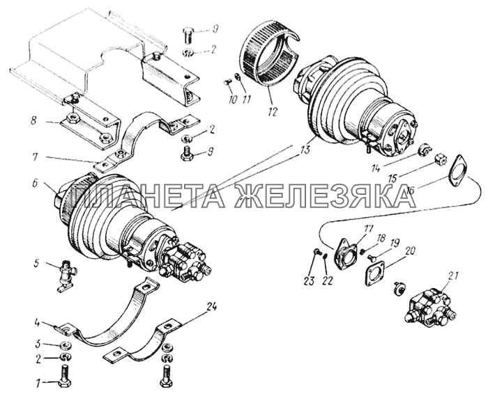 Агрегат насосный предпускового подогревателя КамАЗ-65115