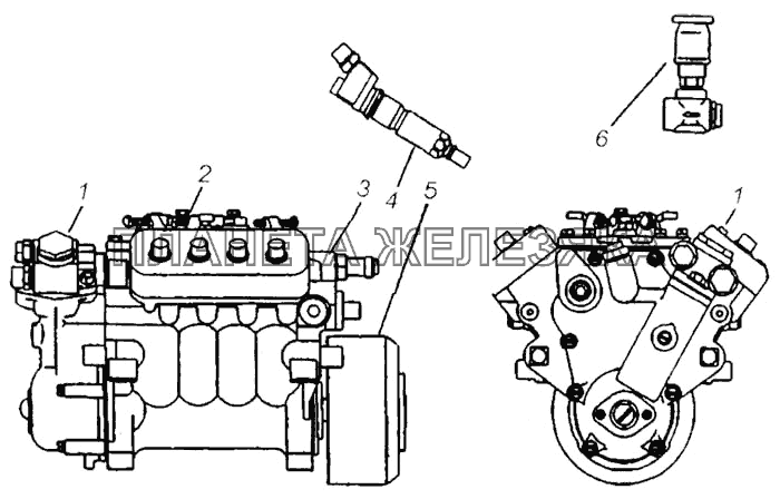 Система питания двигателя КамАЗ-65115