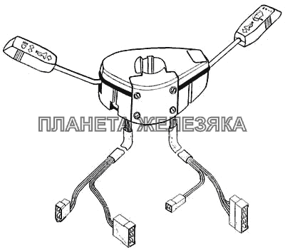 Подрулевой переключатель света КамАЗ-65115