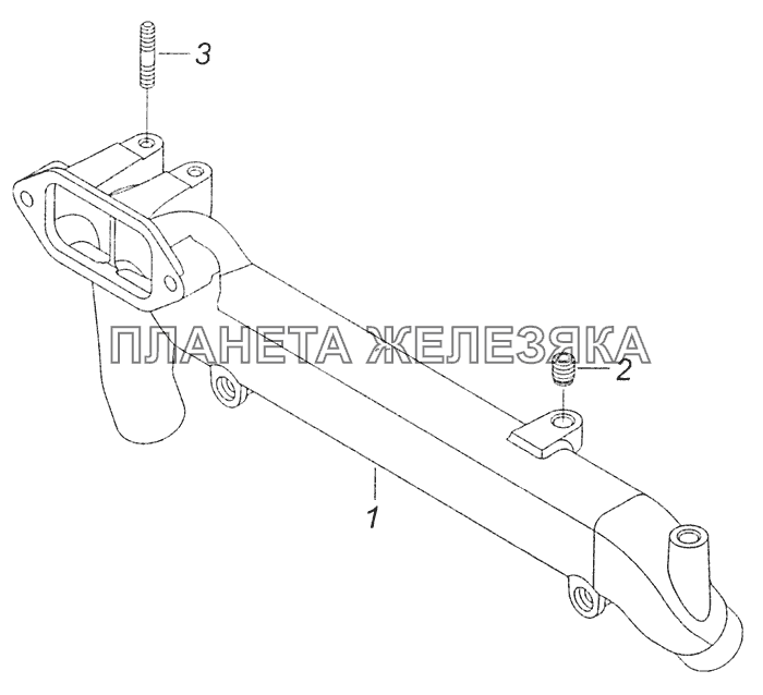 7406.1115110-20 Тройник КамАЗ-65115 (Евро-3)