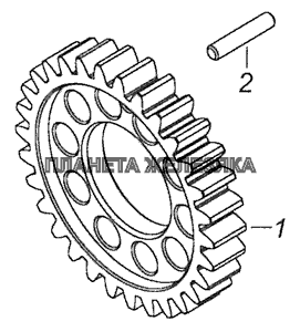 7406.1005031 Шестерня коленчатого вала КамАЗ-65115 (Евро-3)