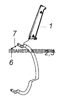 6522-5325160 Установка поручней панели приборов КамАЗ-65115 (Евро-3)