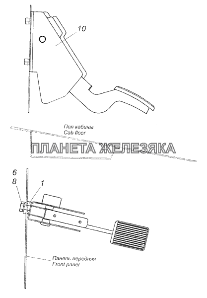 6560-1108002 Управление подачей топлива КамАЗ-65115 (Евро-3)