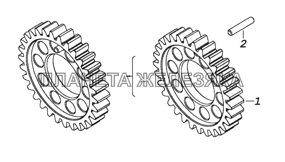 Шестерня коленчатого вала КамАЗ-65116