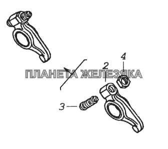 Коромысло клапана в сборе КамАЗ-65116