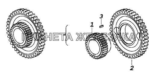 Шестерня, ведущая в сборе КамАЗ-65116