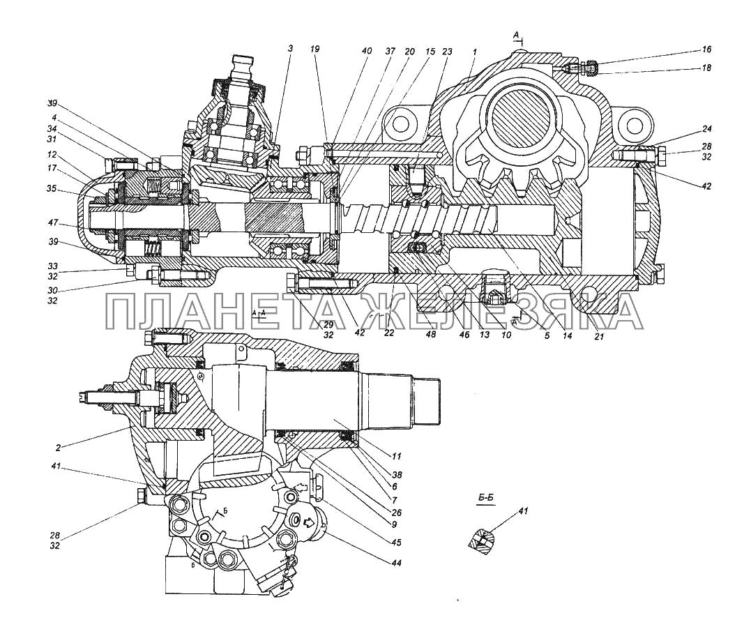 Механизм рулевой КамАЗ-65116