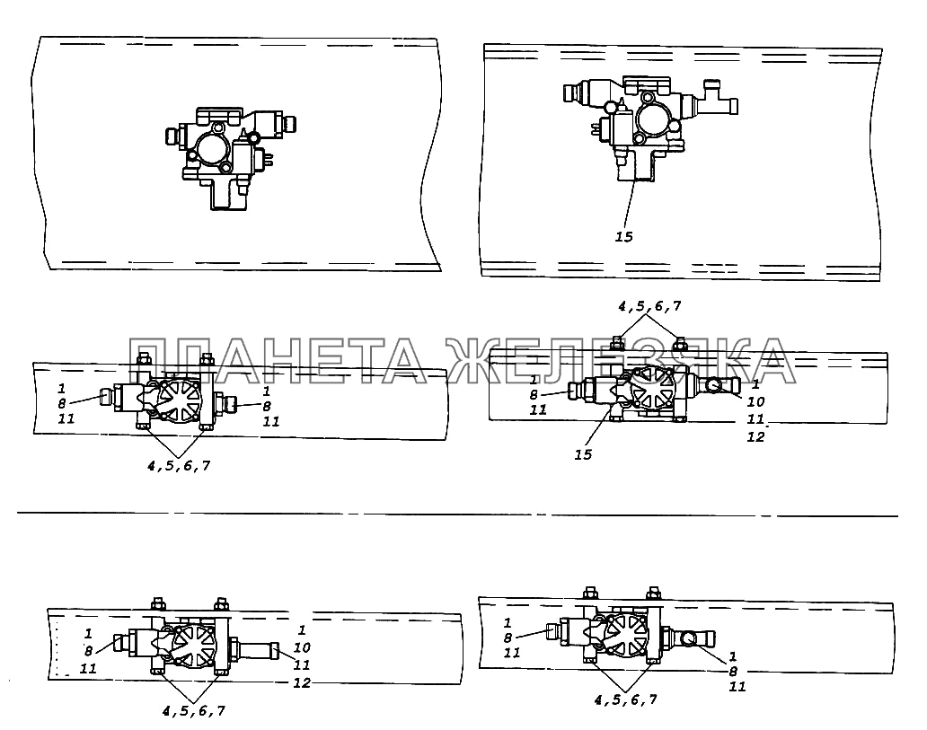 Установка модуляторов АБС КамАЗ-65116