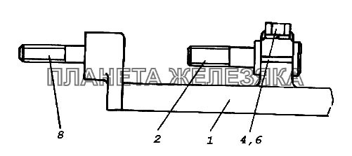 Кронштейн генератора КамАЗ-65116