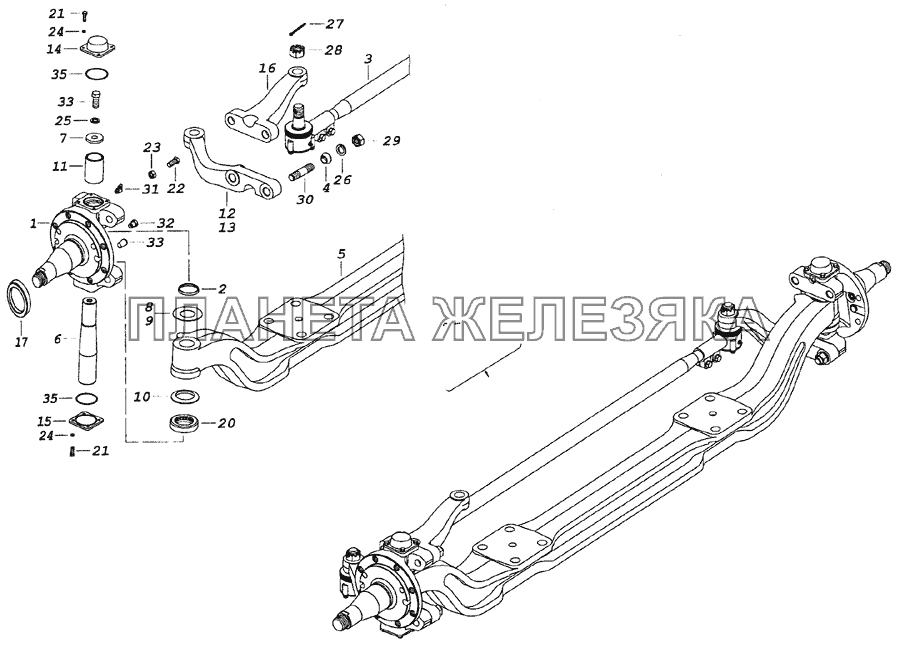 Верхняя полка камаз 6520