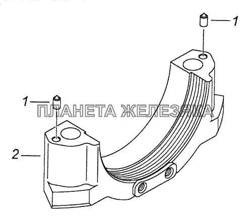 6520-2402076 Крышка подшипника КамАЗ-6520 (Euro-4)