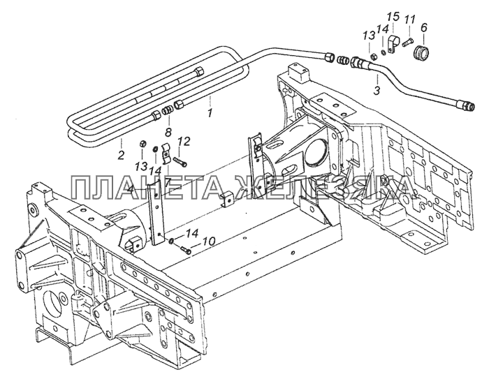 65201-3506170-07 Установка охладителя КамАЗ-6520 (Euro-4)